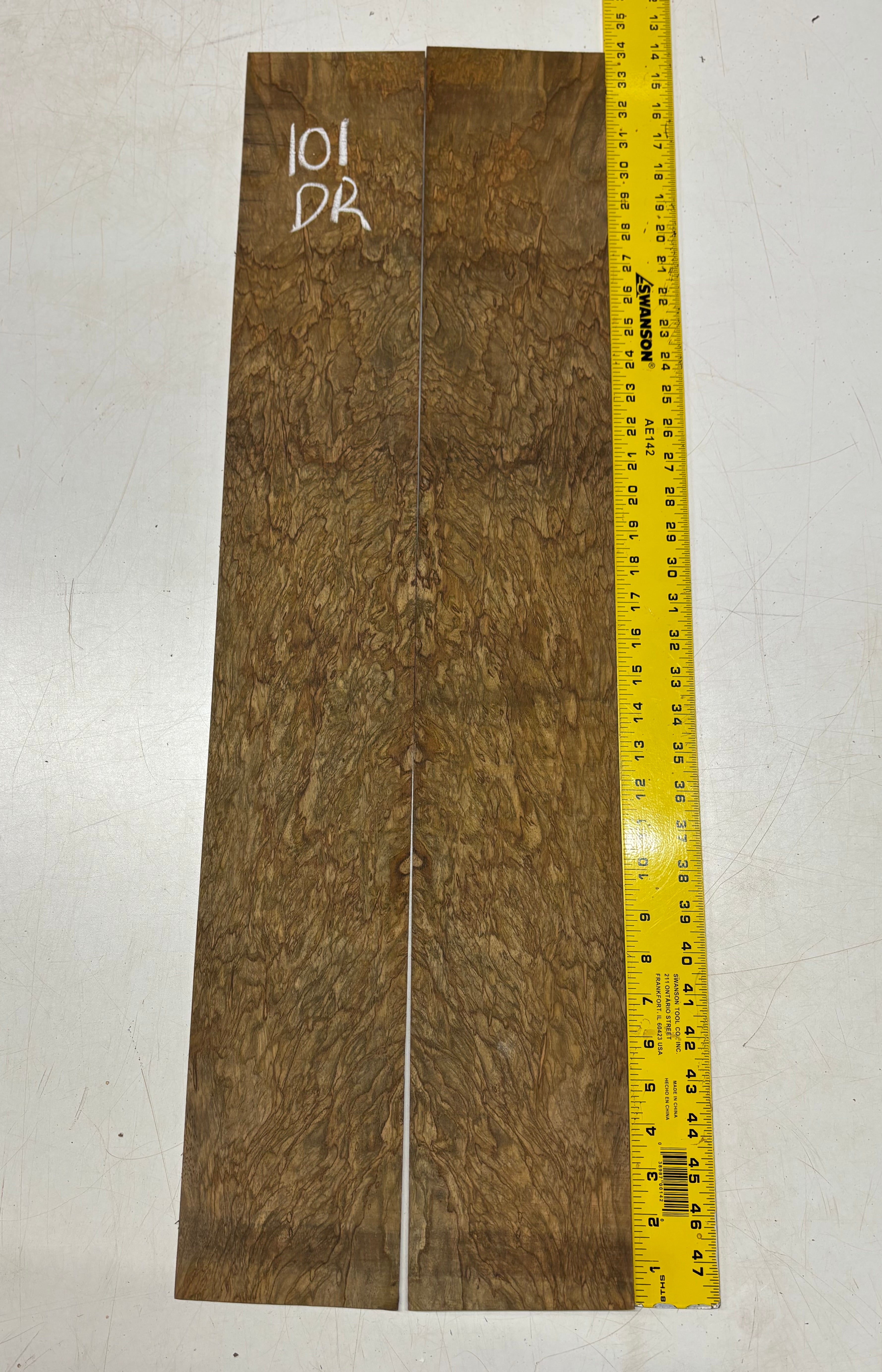 Figured Flame Mango Dreadnought Guitar Back and Side Set #101 - Exotic Wood Zone