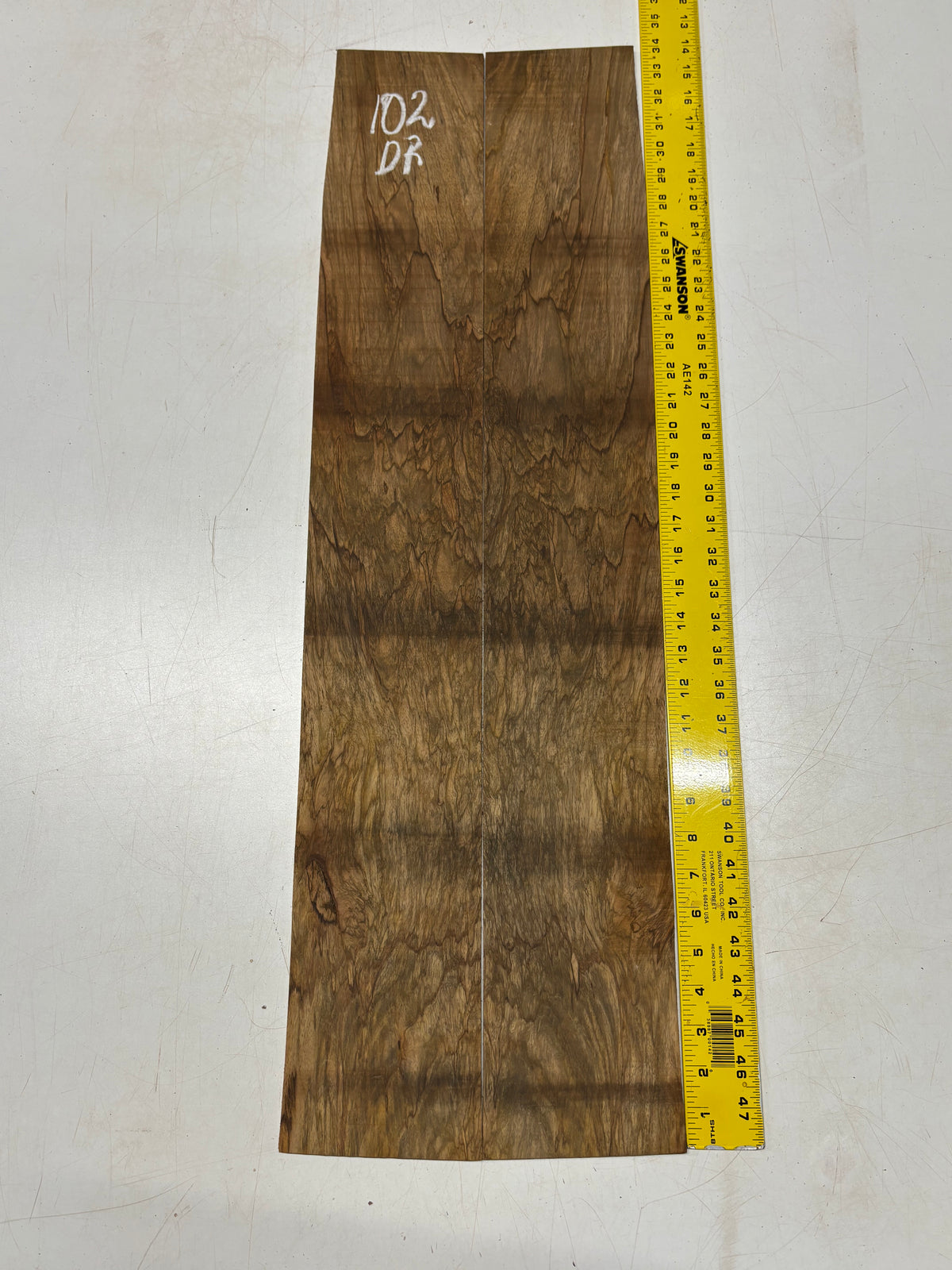 Figured Flame Mango Dreadnought Guitar Back and Side Set #102 - Exotic Wood Zone