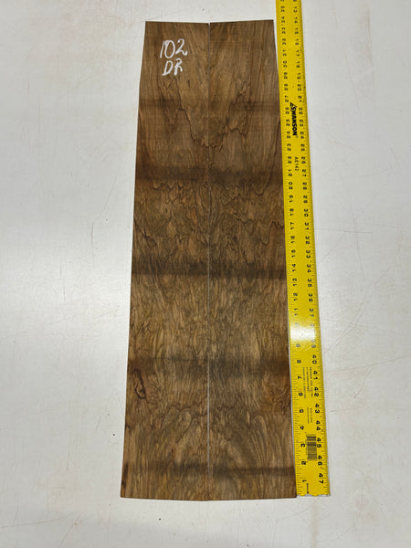 Figured Flame Mango Dreadnought Guitar Back and Side Set #102 - Exotic Wood Zone