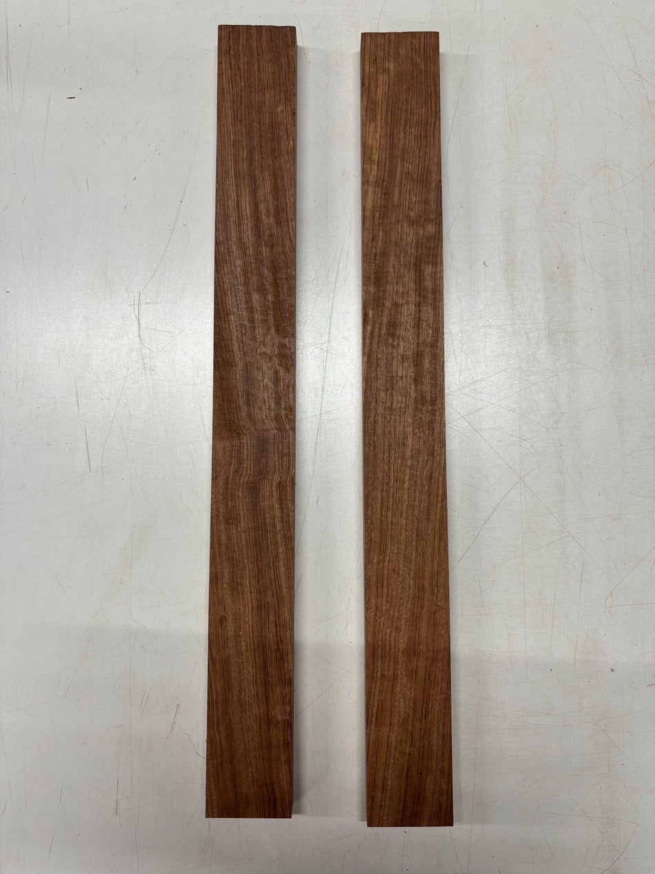 2 Pack, Bubinga Thin Stock Lumber 24"x2-1/2"x7/8"#3578