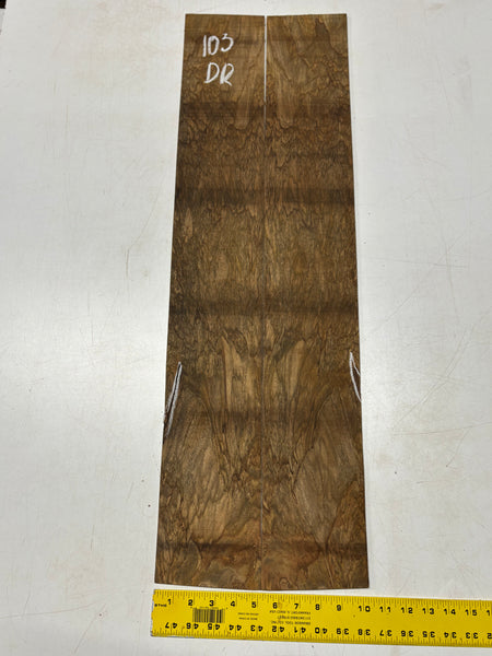 Figured Flame Mango Dreadnought Guitar Back and Side Set #103 - Exotic Wood Zone