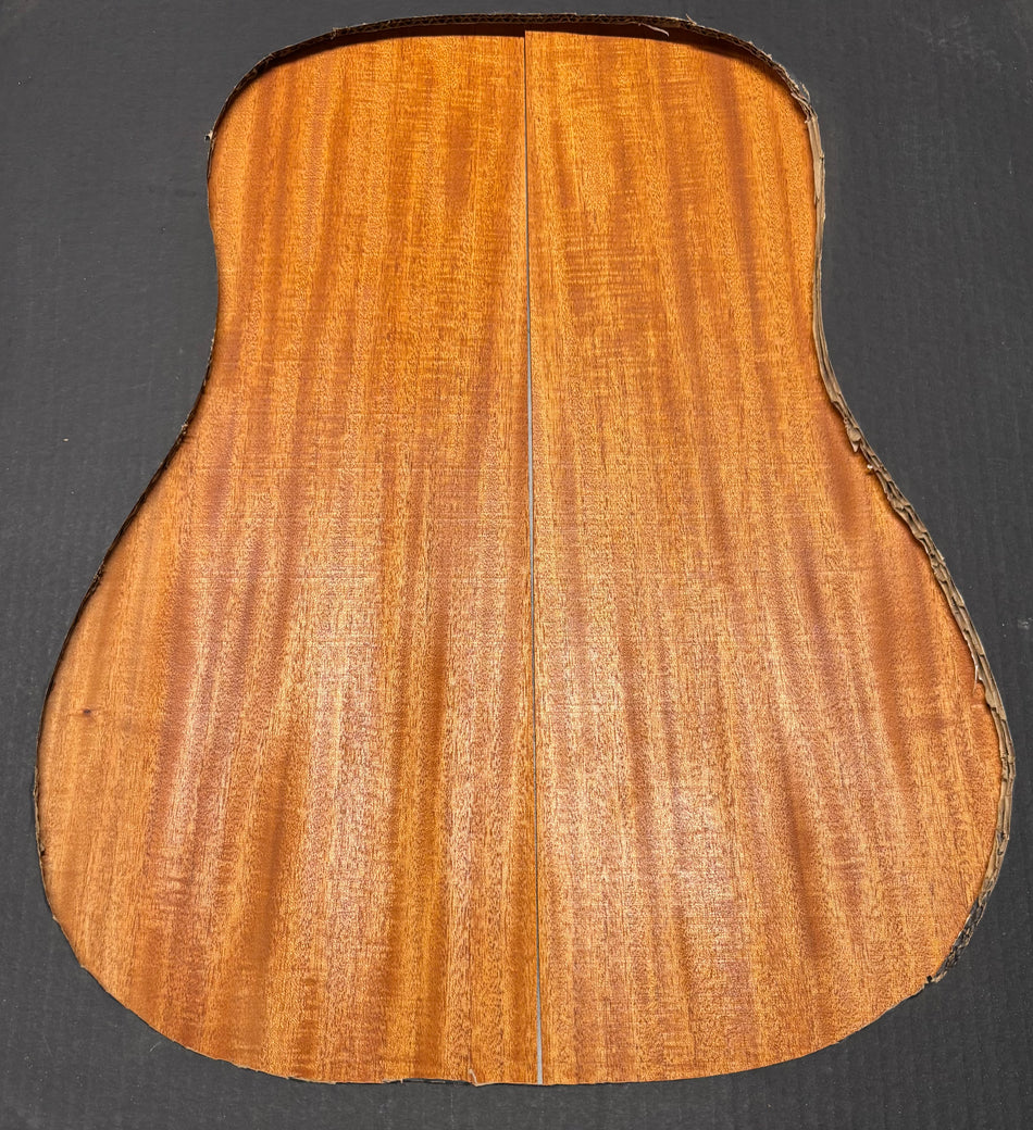 Flame Genuine Mahogany Dreadnought Guitar Back & Side Set #1045