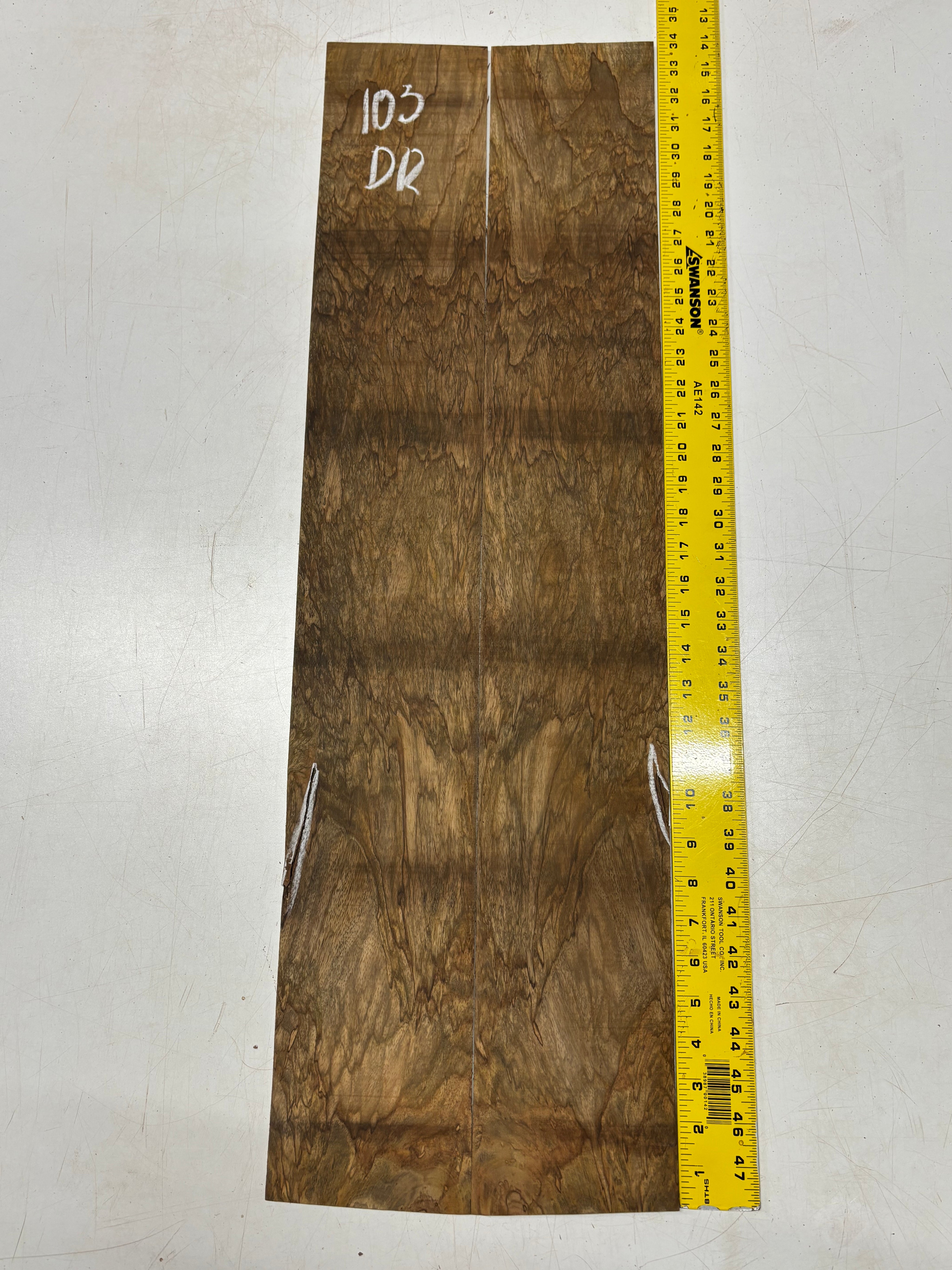 Figured Flame Mango Dreadnought Guitar Back and Side Set #103 - Exotic Wood Zone