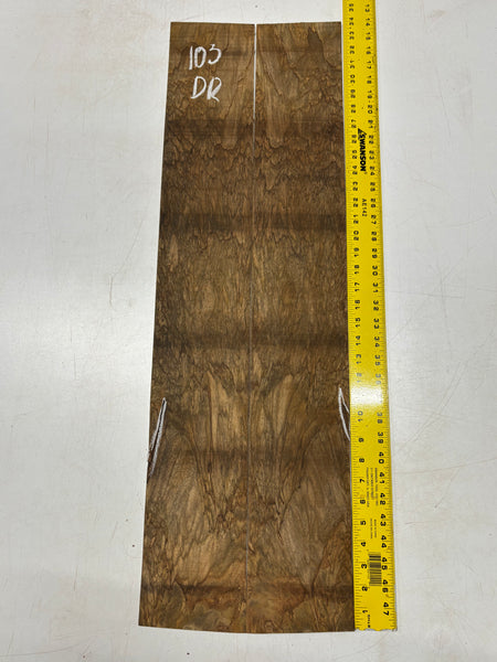 Figured Flame Mango Dreadnought Guitar Back and Side Set #103 - Exotic Wood Zone