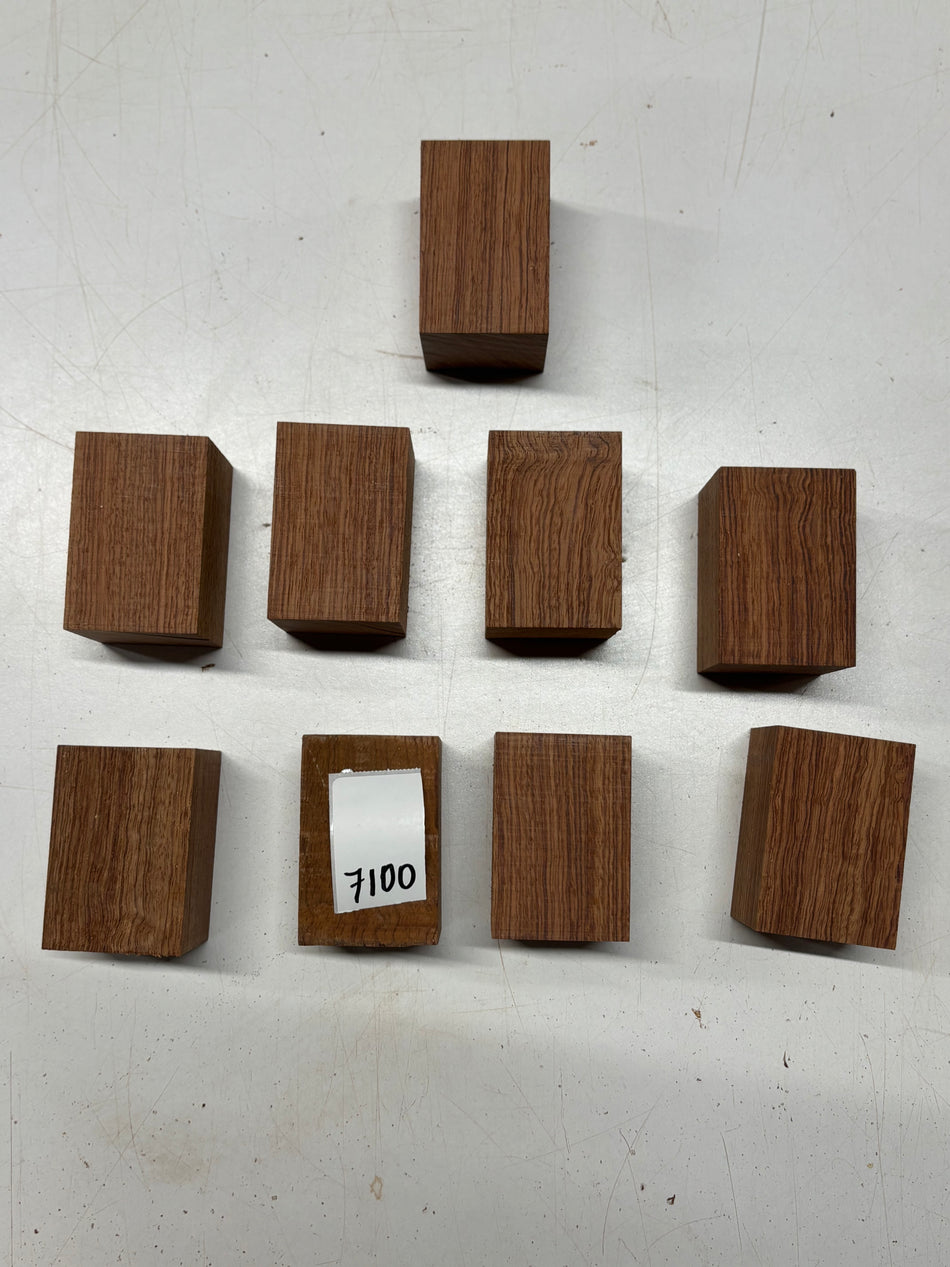 9 Pack, Bubinga Bottle Stopper Blanks 3"x2"x2"#7100