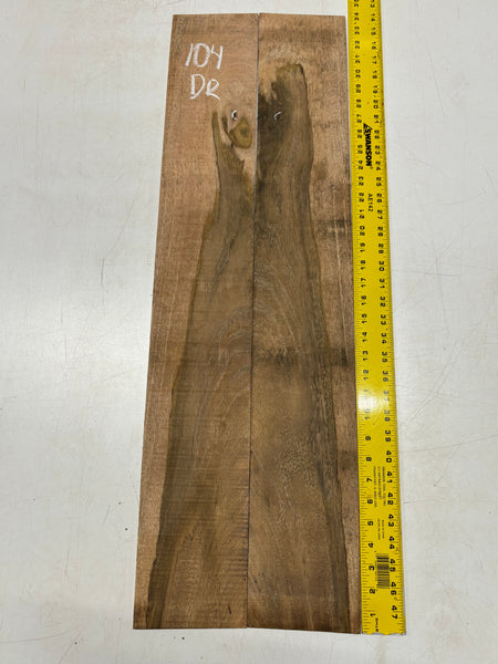 Figured Flame Mango Dreadnought Guitar Back and Side Set #104 - Exotic Wood Zone