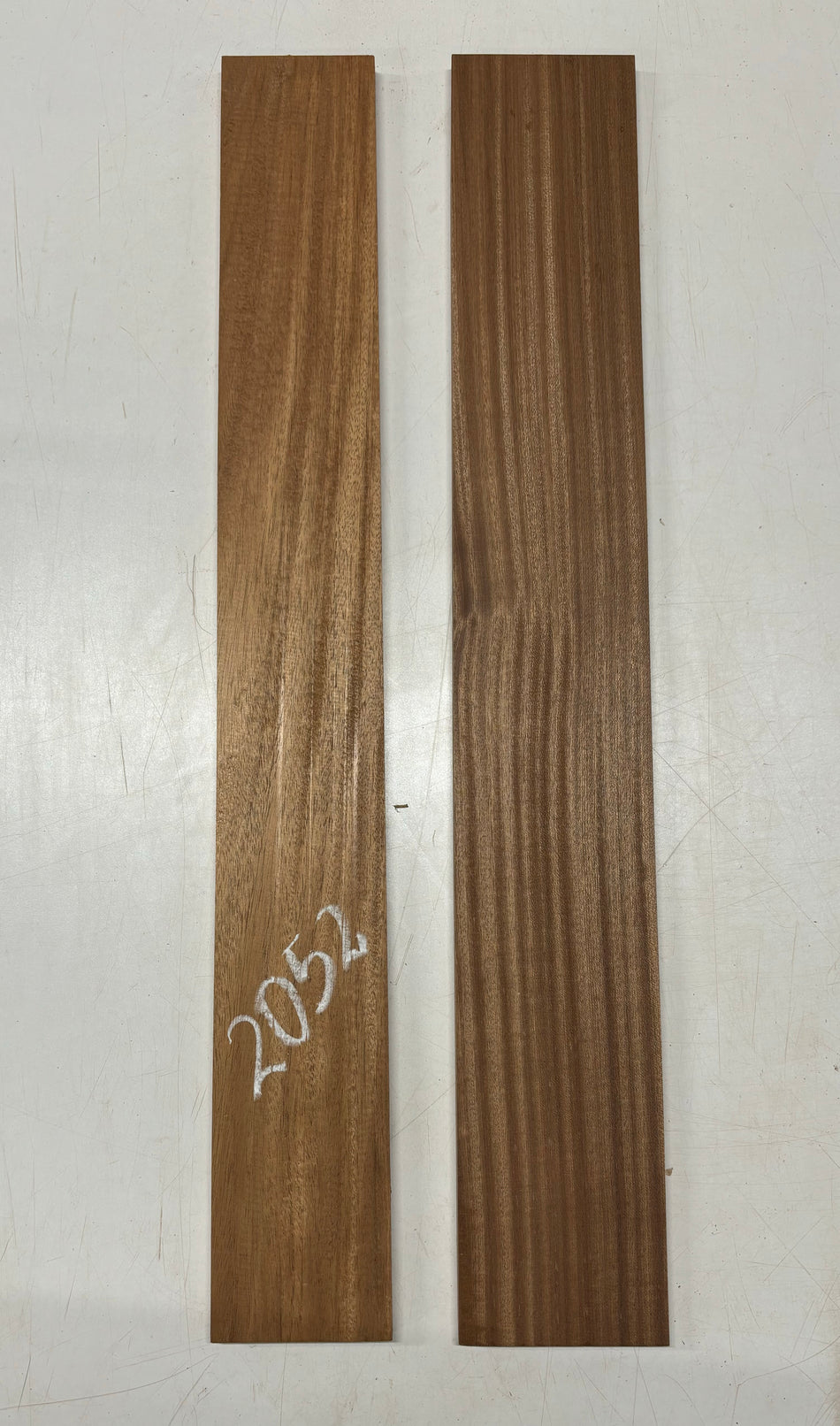 2 Pack, 2 Species, African Mahogany + Sapele Thin Stock Lumber| African Mahogany - 30" x 3-7/8" x 1/2", Sapele -30" x 4-1/2" x 1/2" #2052
