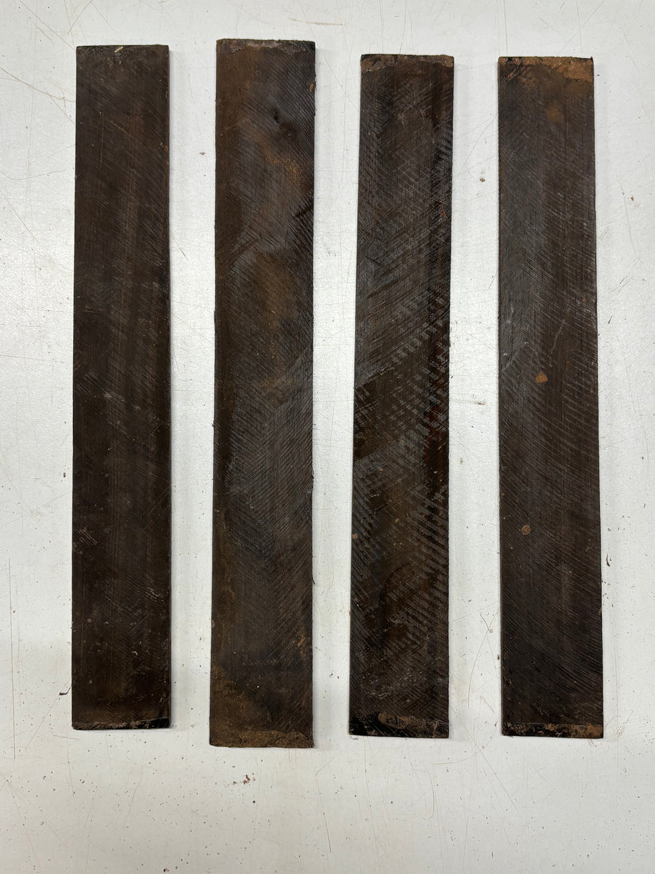 4 Pack, Indian Ebony Thin Stock Lumber 14"x1-7/8"x1/4"#7102