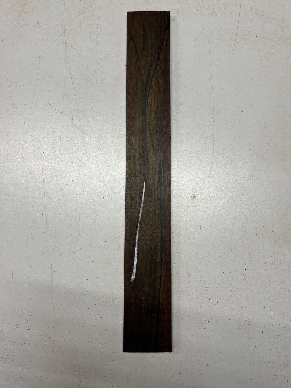 1 Piece, Malaysian Blackwood Fingerboard Blank 22"x2-7/8"x3/8"#6425