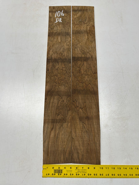 Figured Flame Mango Dreadnought Guitar Back and Side Set #106 - Exotic Wood Zone