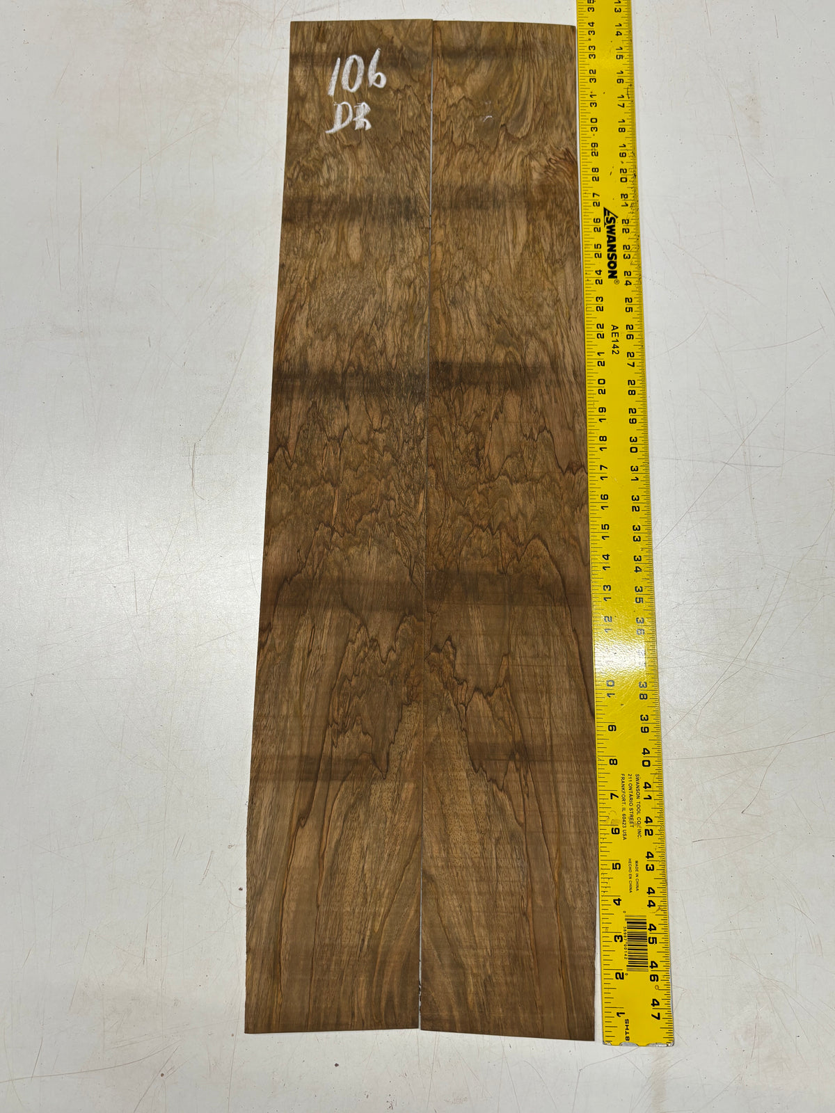 Figured Flame Mango Dreadnought Guitar Back and Side Set #106 - Exotic Wood Zone