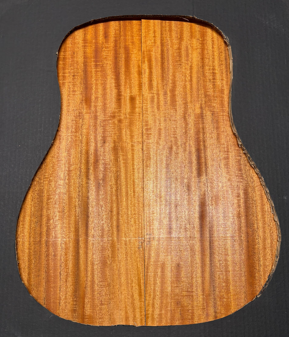Flame Genuine Mahogany Dreadnought Guitar Back & Side Set #1048