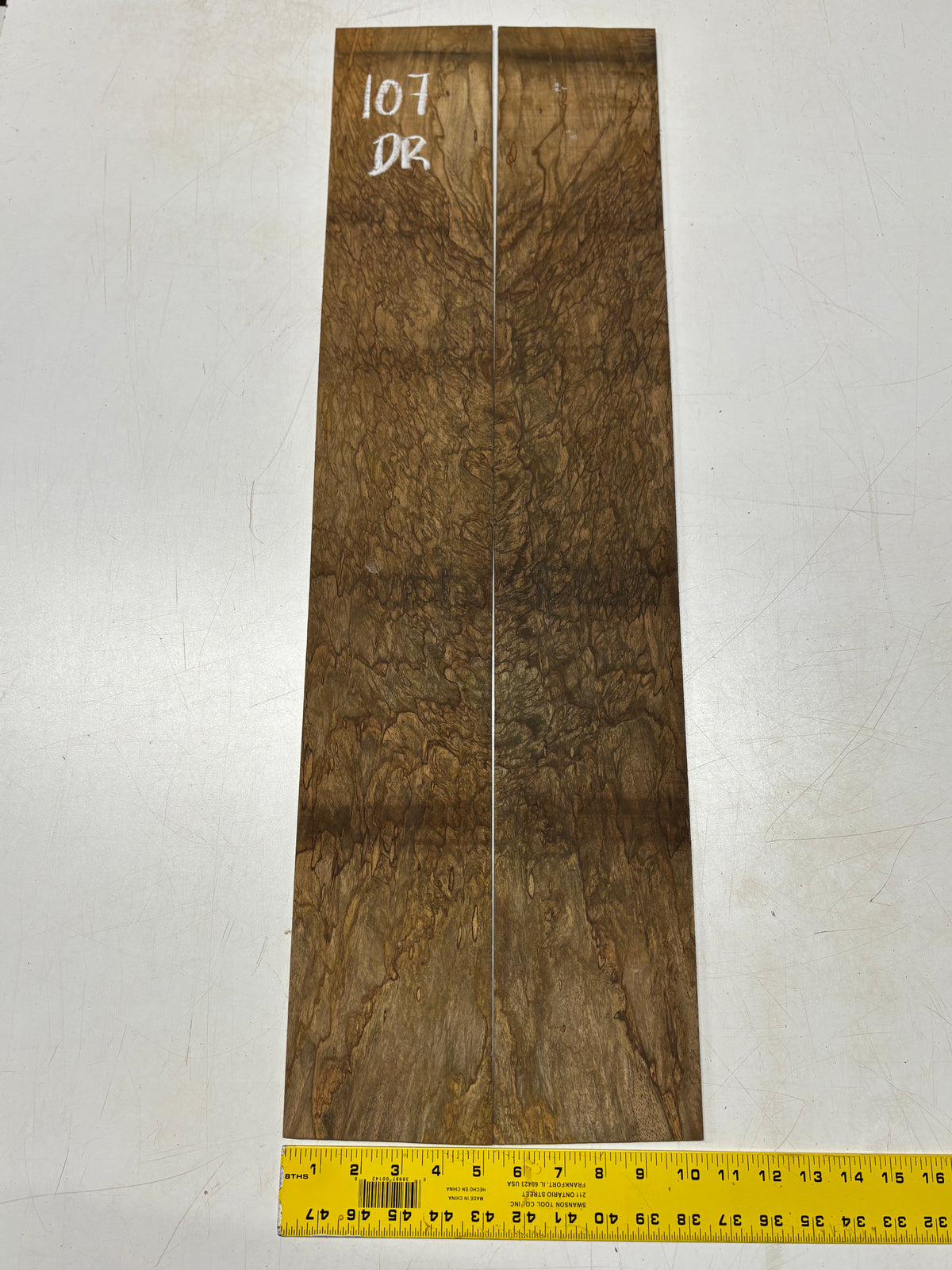 Figured Flame Mango Dreadnought Guitar Back and Side Set #107 - Exotic Wood Zone