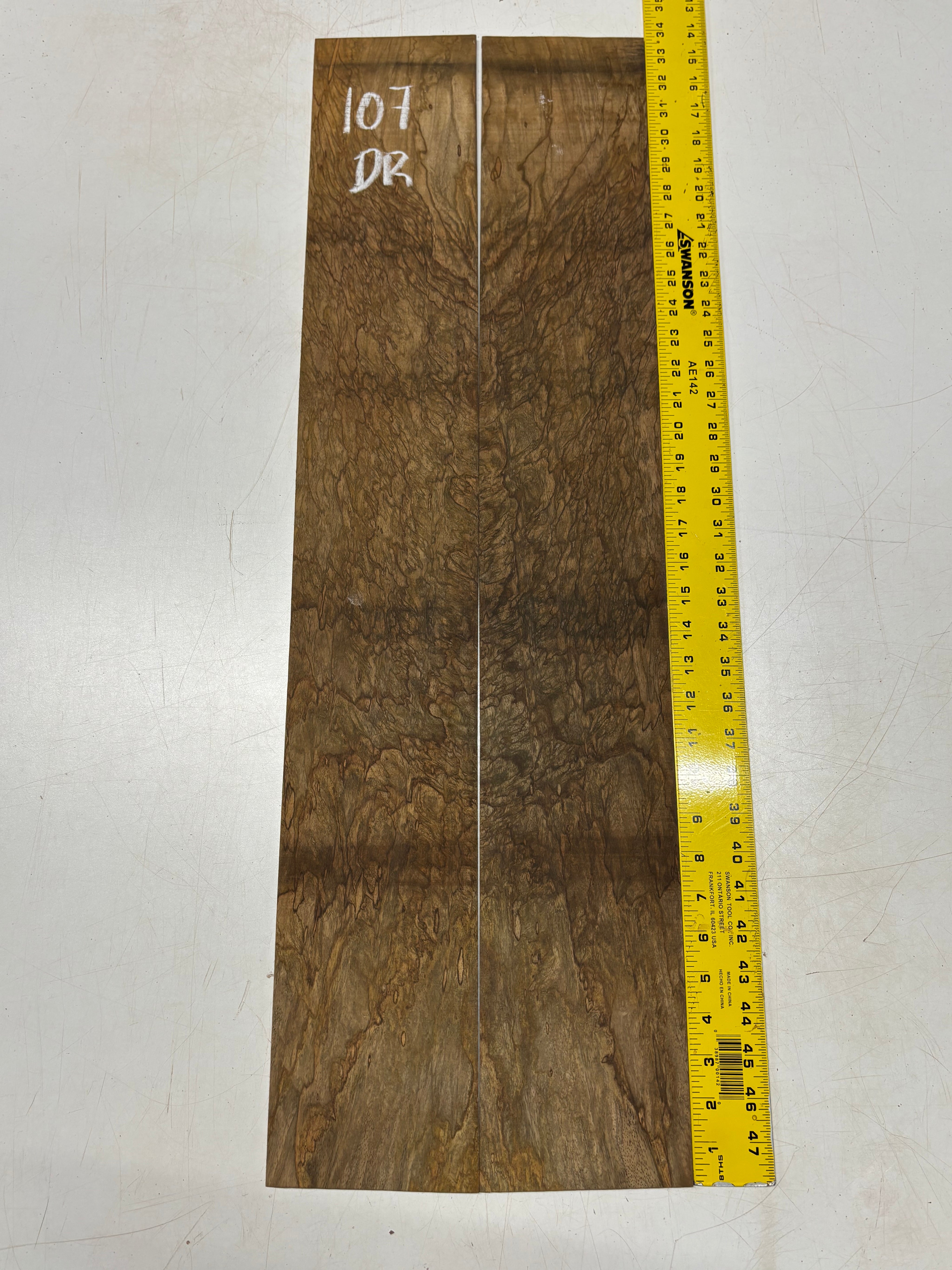 Figured Flame Mango Dreadnought Guitar Back and Side Set #107 - Exotic Wood Zone