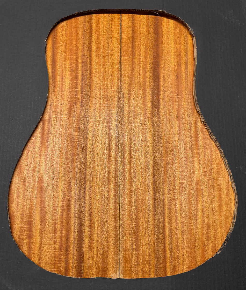 Flame Genuine Mahogany Dreadnought Guitar Back & Side Set #1049