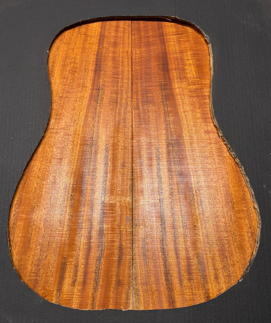 Flame Genuine Mahogany Dreadnought Guitar Back & Side Set #1050