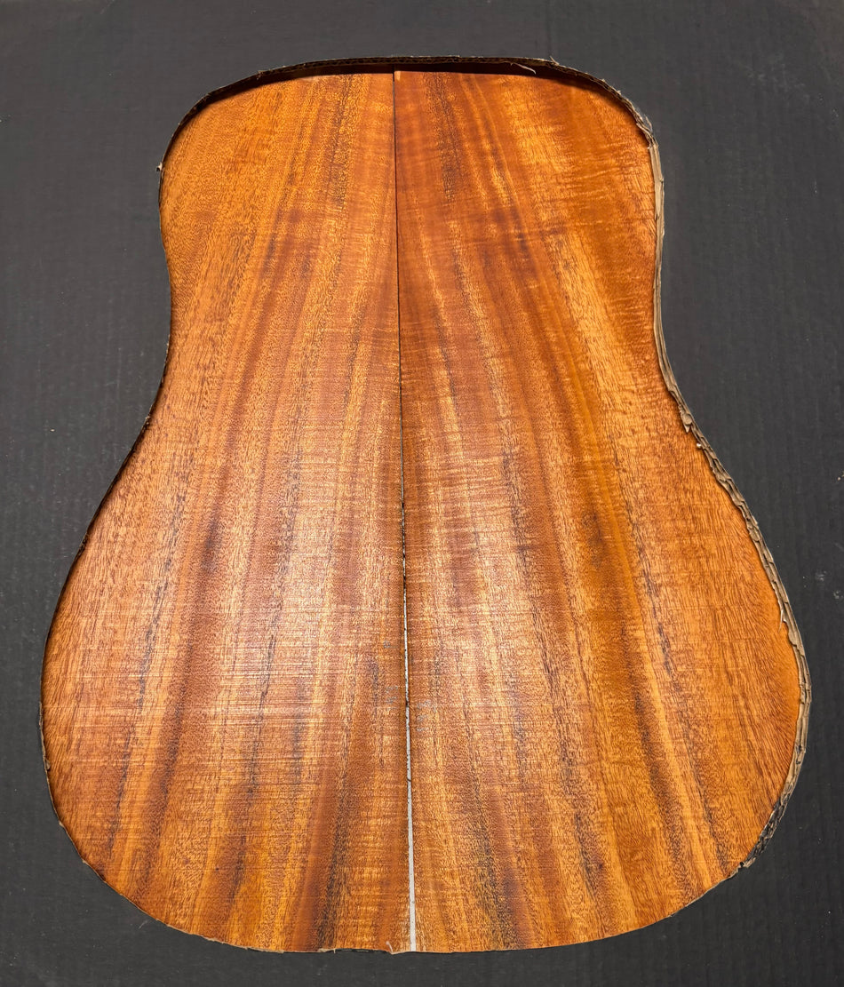 Flame Genuine Mahogany Dreadnought Guitar Back & Side Set #1051