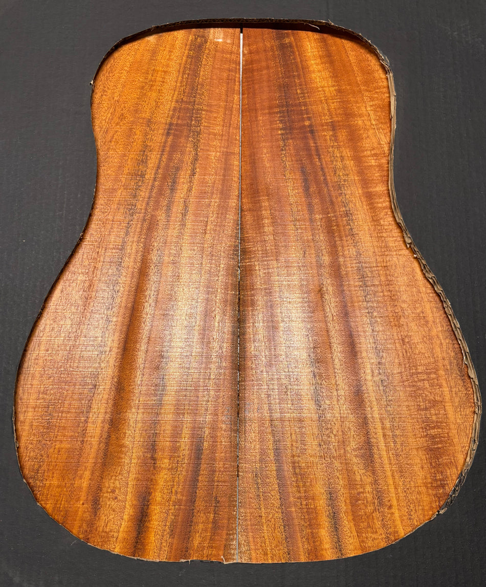 Flame Genuine Mahogany Dreadnought Guitar Back & Side Set #1052