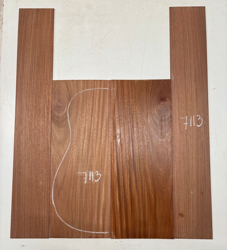 Santos Mahogany Dreadnought Back And Side Guitar Set #7113