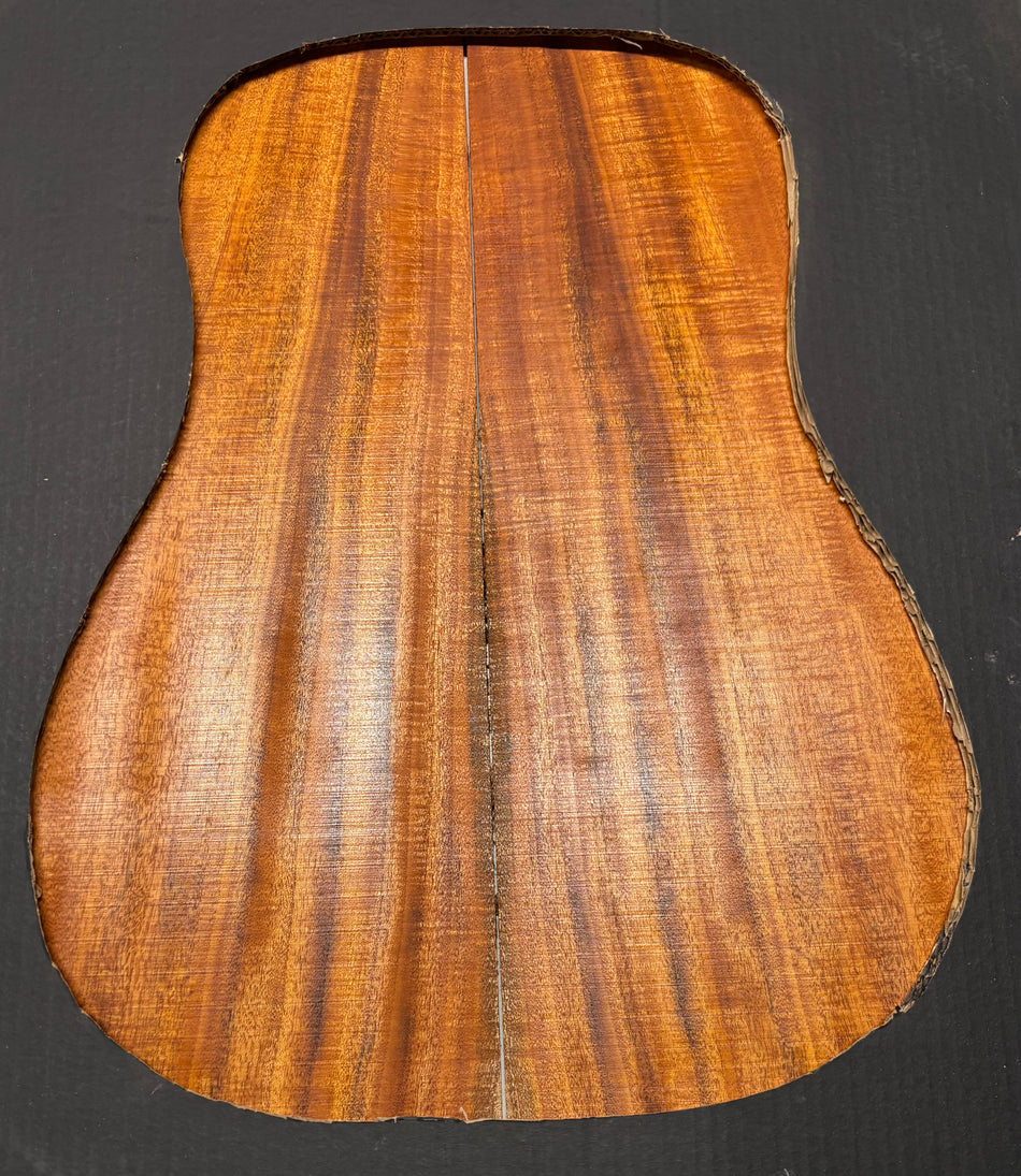 Flame Genuine Mahogany Dreadnought Guitar Back & Side Set #1053