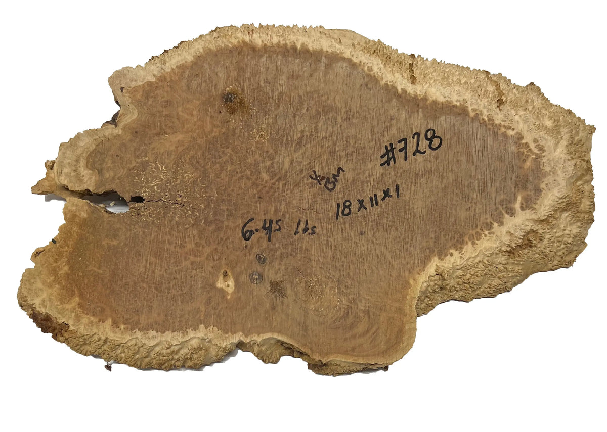 Brown Mallee Burl Cookies | 18" x 11" x 1" | 6.45 lbs | #728 - Exotic Wood Zone - Buy online Across USA 