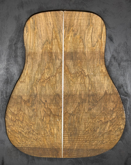 Figured Flame Mango Dreadnought Guitar Back and Side Set #112 - Exotic Wood Zone