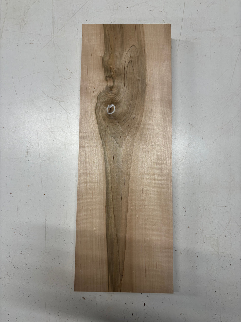 1 Piece, Flame Hard Maple Lumber Board Blank 21"x 7-5/8"x1-3/4" #7117