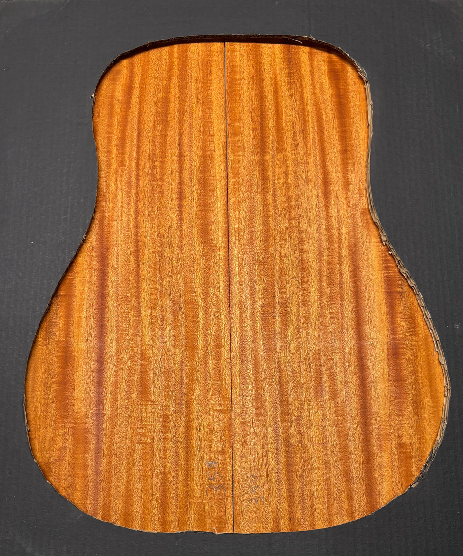 Flame Genuine Mahogany Dreadnought Guitar Back & Side Set #1054