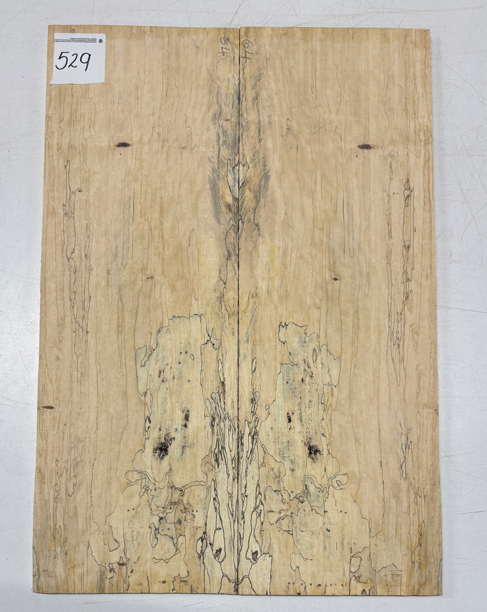 Spalted Tamarind Guitar Drop Top 22" x 7-3/8" x 3/8" #529