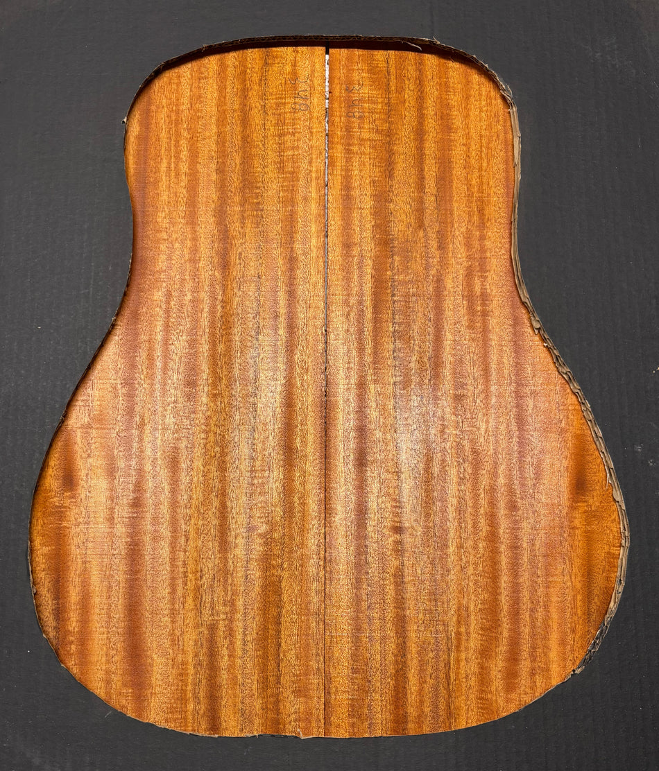 Flame Genuine Mahogany Dreadnought Guitar Back & Side Set #1056