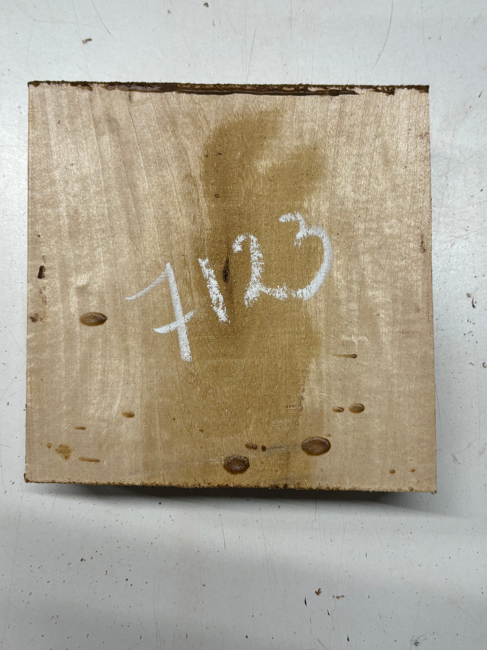 1 Piece, Basswood Bowl Blank 8"x8"x2-7/8"#7123