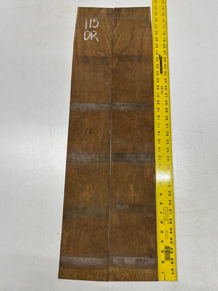 Figured Flame Mango Dreadnought Guitar Back and Side Set #115 - Exotic Wood Zone
