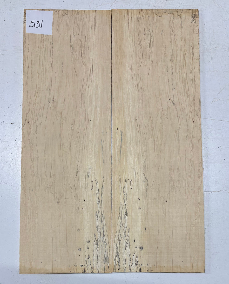 Spalted Tamarind Guitar Drop Top 22" x 7-3/8" x 3/8" #531