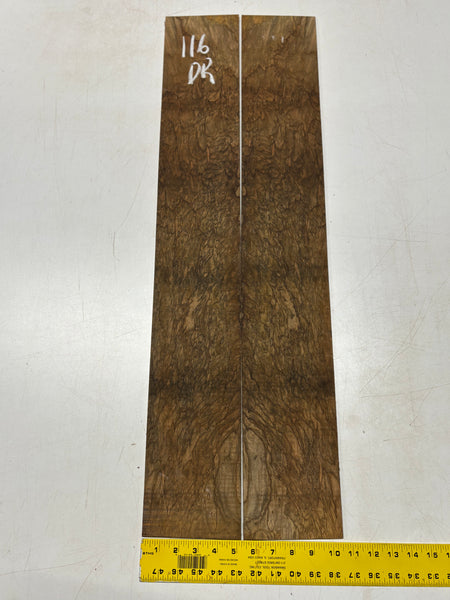 Figured Flame Mango Dreadnought Guitar Back and Side Set #116 - Exotic Wood Zone