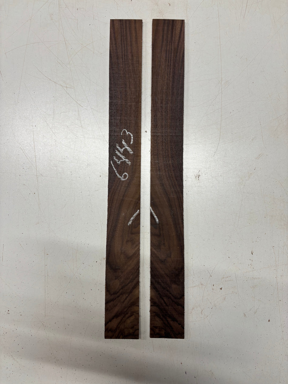 2 Pack, Indian Rosewood Thin Stock Lumber 18-1/2"x1-7/8"x1/8"#6443