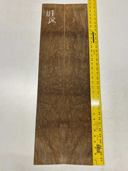 Figured Flame Mango Dreadnought Guitar Back and Side Set #117 - Exotic Wood Zone
