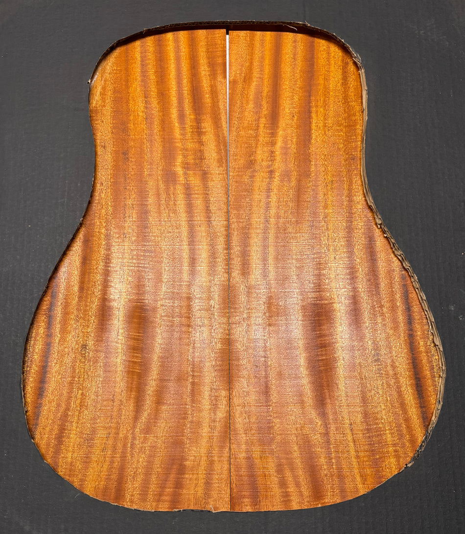 Flame Genuine Mahogany Dreadnought Guitar Back & Side Set #1059