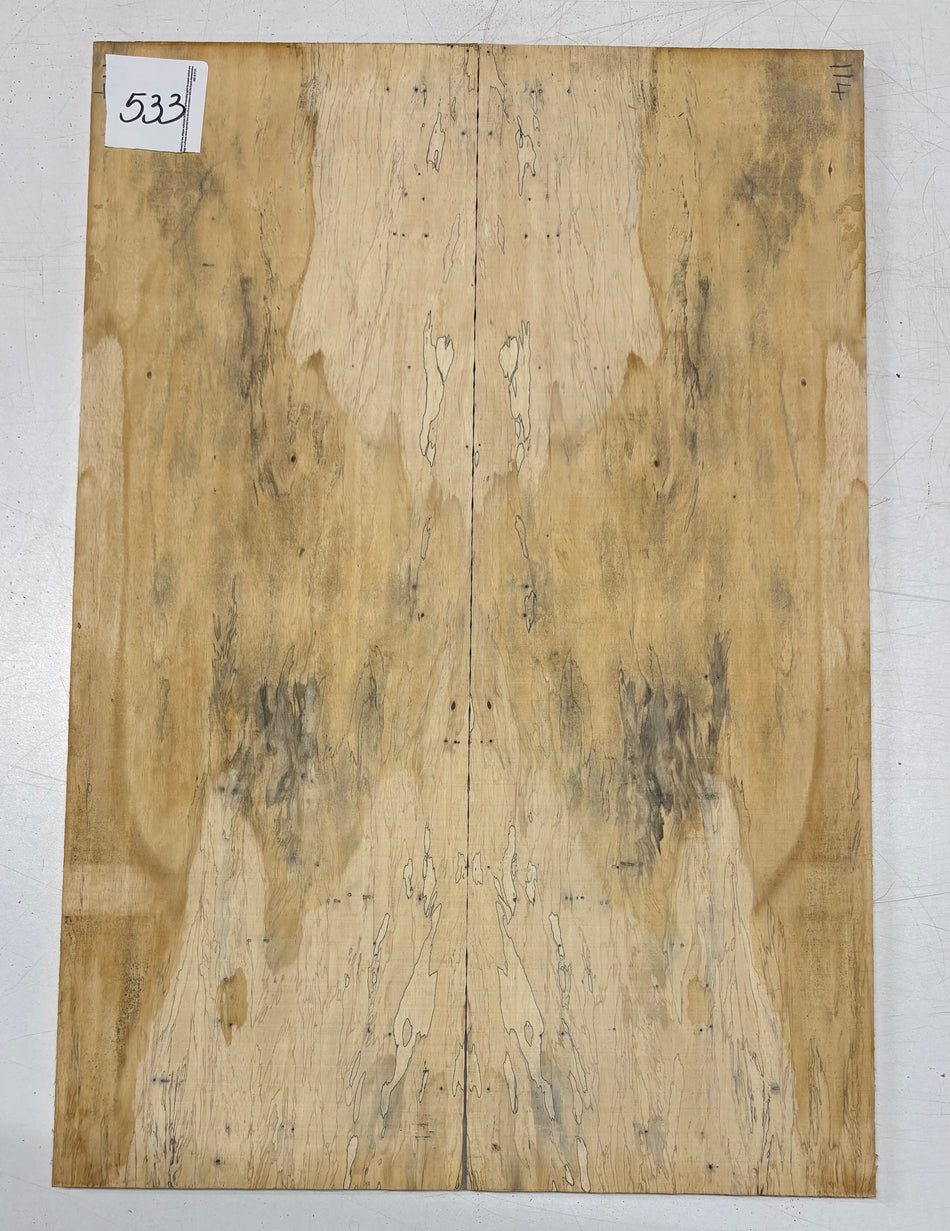 Spalted Tamarind Guitar Drop Top 22" x 7-3/8" x 3/8" #533