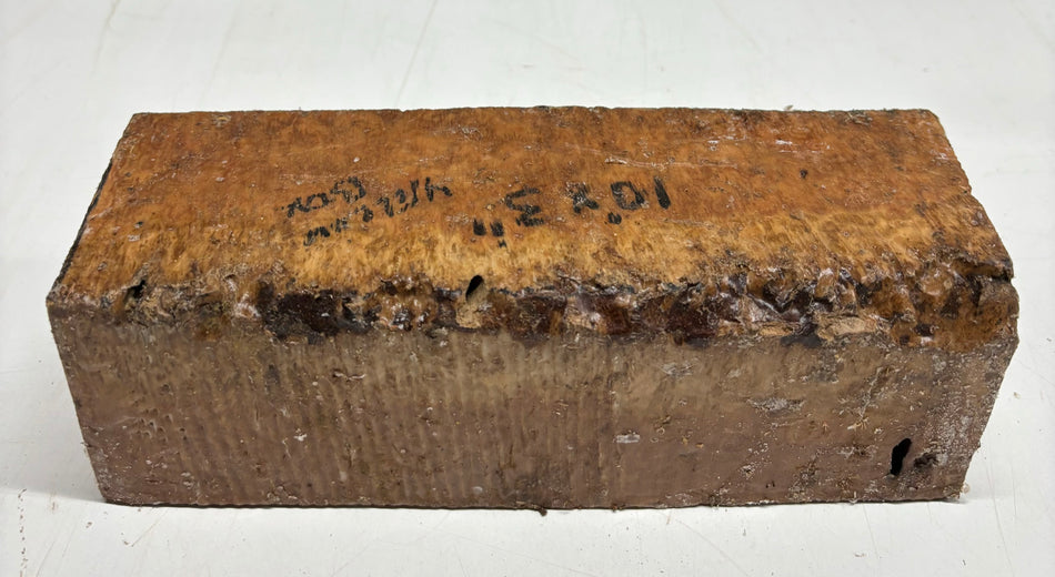 Australian Yellow Box Pepper Mill Blank 10" x 3" x 3" #1001