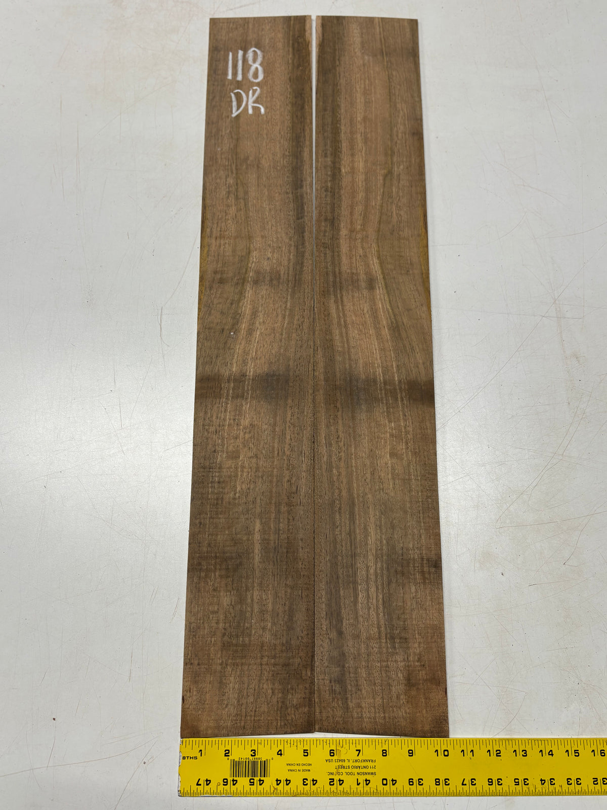 Figured Flame Mango Dreadnought Guitar Back and Side Set #118 - Exotic Wood Zone