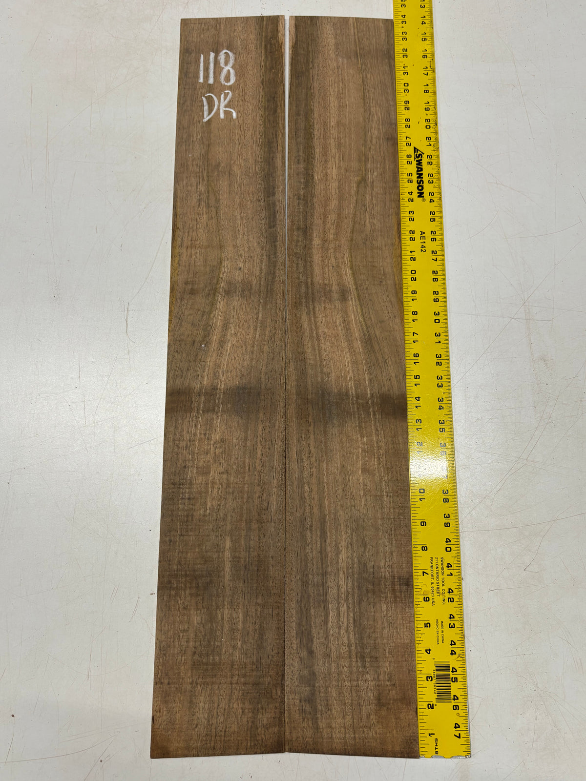 Figured Flame Mango Dreadnought Guitar Back and Side Set #118 - Exotic Wood Zone