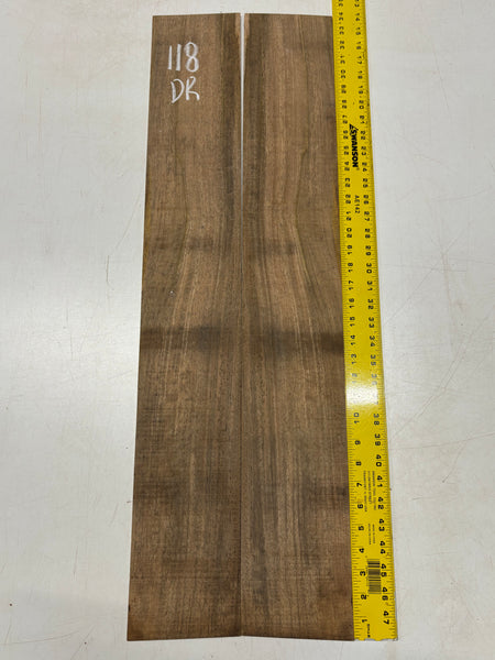 Figured Flame Mango Dreadnought Guitar Back and Side Set #118 - Exotic Wood Zone