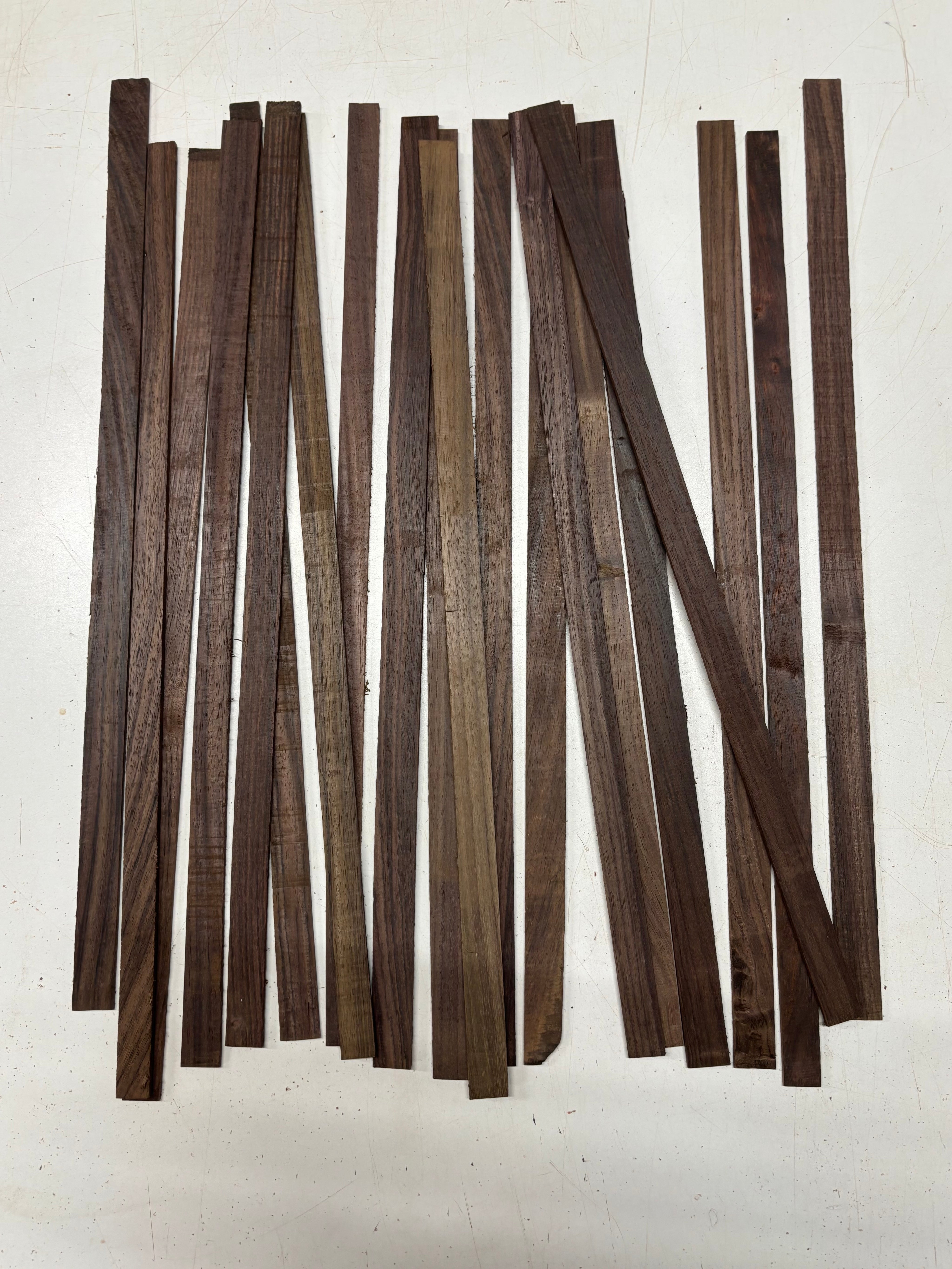 20 Pack, Indian Rosewood Stick Blanks 21"x3/4"x1/8"#7131 - Exotic Wood Zone