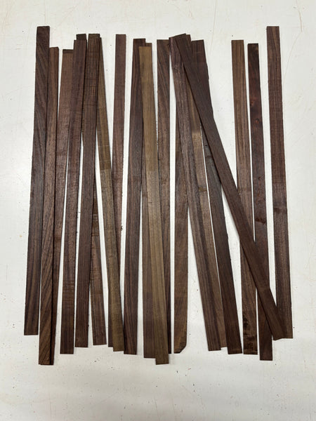 20 Pack, Indian Rosewood Stick Blanks 21"x3/4"x1/8"#7131 - Exotic Wood Zone