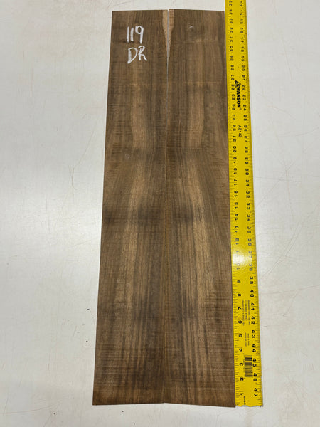 Figured Flame Mango Dreadnought Guitar Back and Side Set #119 - Exotic Wood Zone