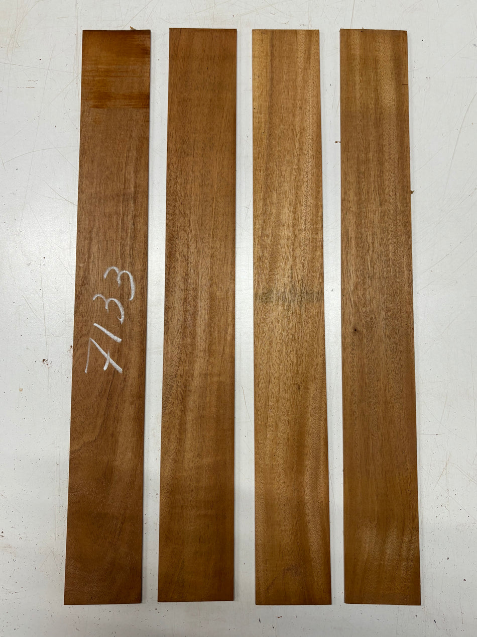 4 Pack, Mahogany Thin Stock Lumber 24"x3"x1/8"#7133