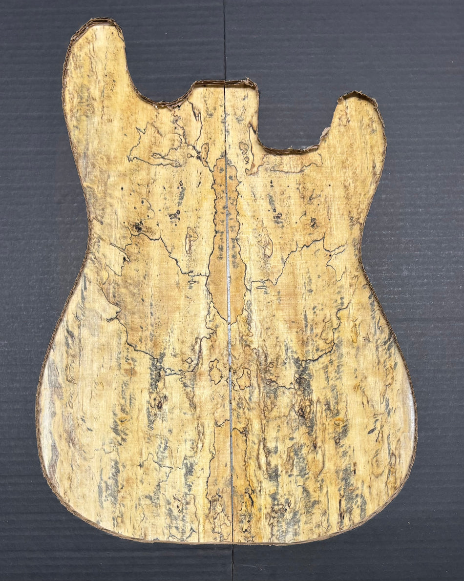 Spalted Tamarind Guitar Drop Top 22" x 7-3/8" x 3/8" #534