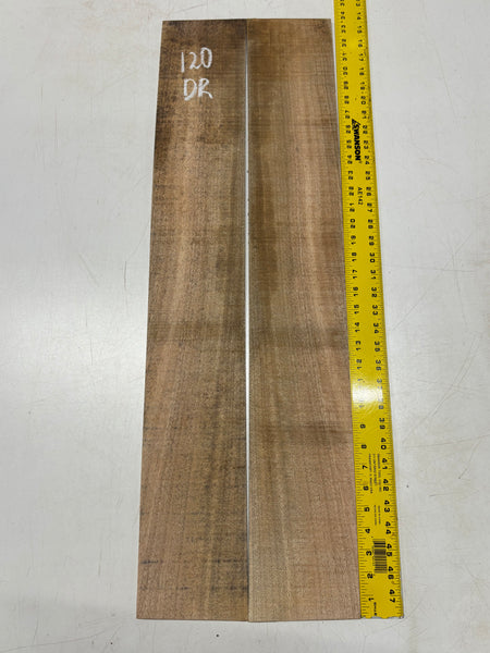 Figured Flame Mango Dreadnought Guitar Back and Side Set #120 - Exotic Wood Zone