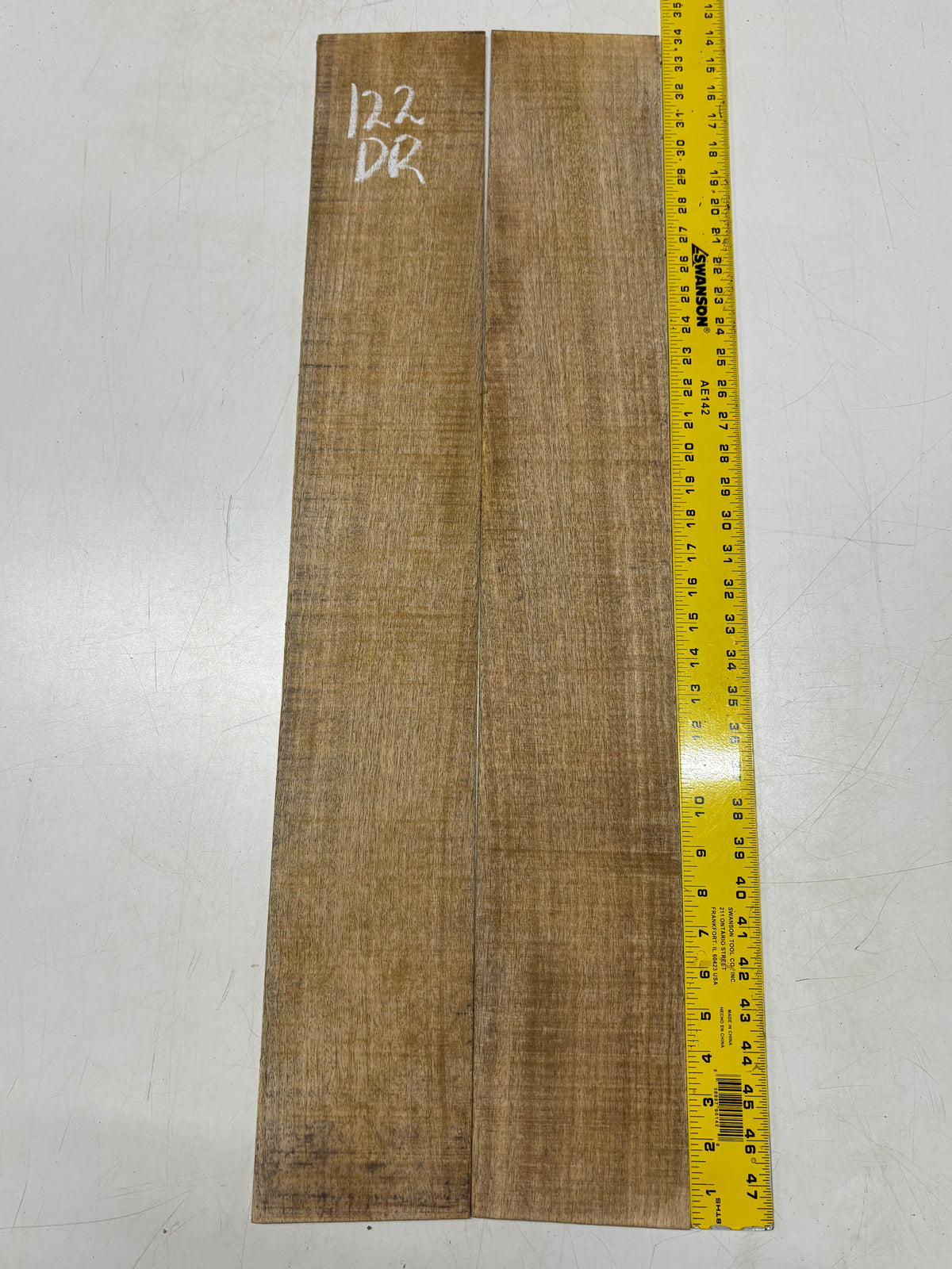 Figured Flame Mango Dreadnought Guitar Back and Side Set #122 - Exotic Wood Zone