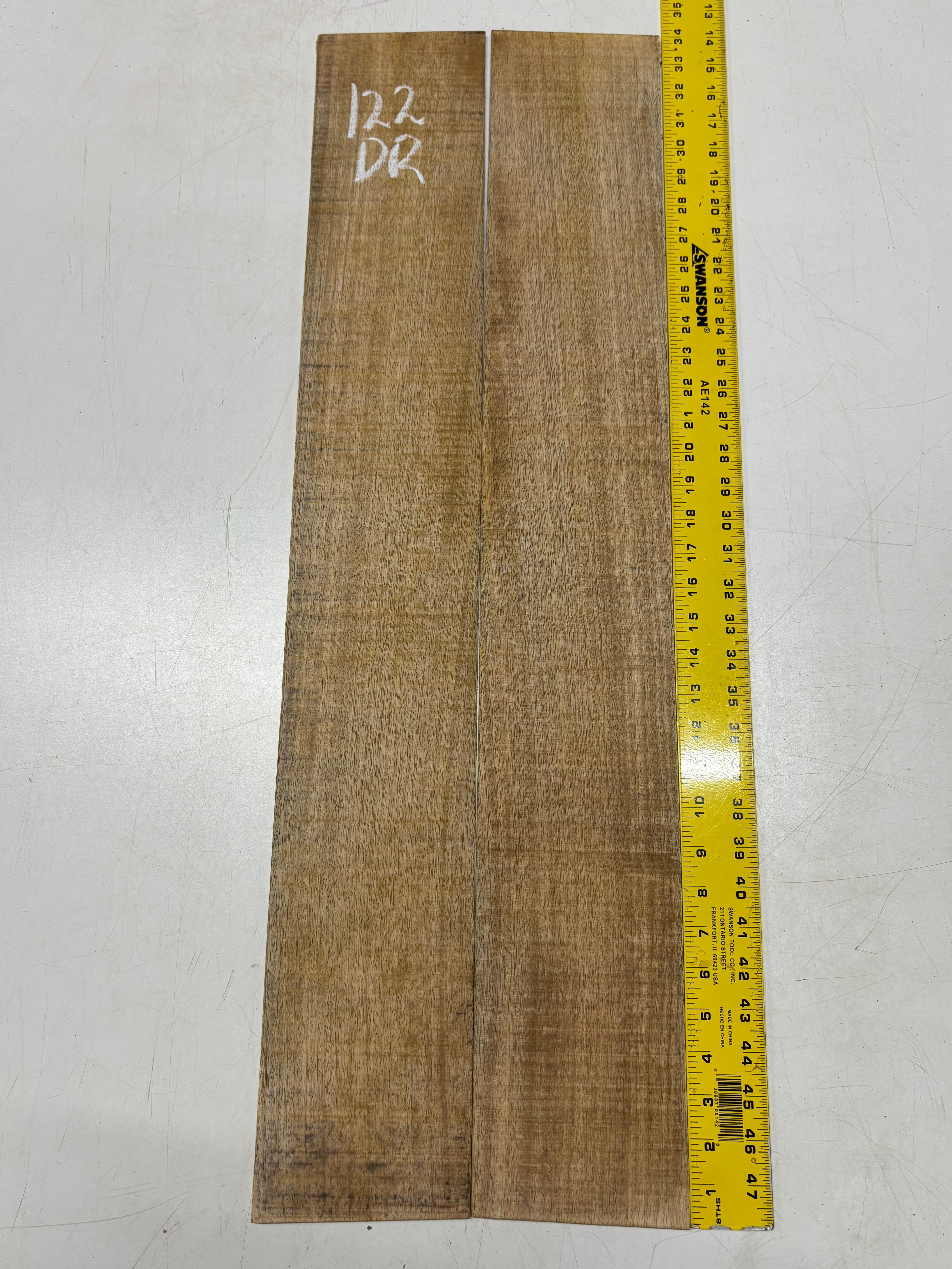 Figured Flame Mango Dreadnought Guitar Back and Side Set #122 - Exotic Wood Zone